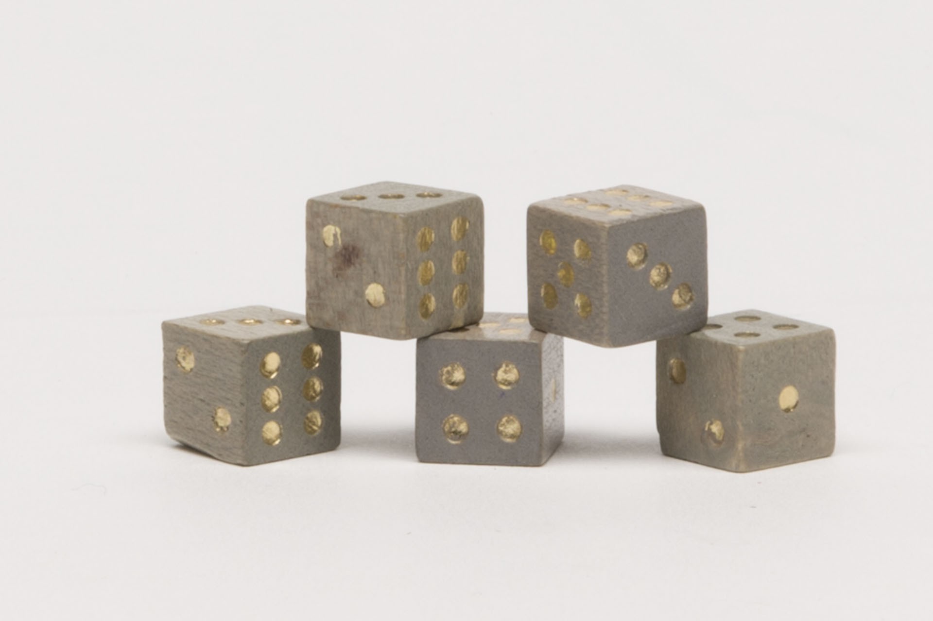 Miniature dice grey