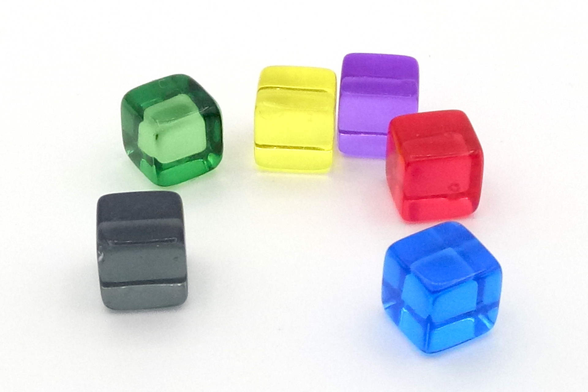 Transparent cubes 8mm