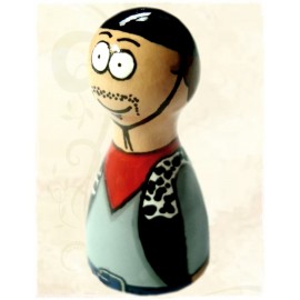 Handpainted pawns - cowboy