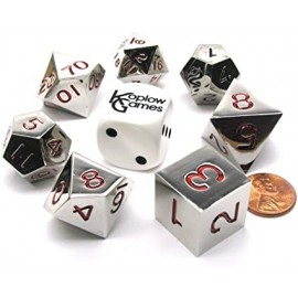 Set metal dice 22mm 