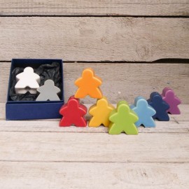 Salt and Pepper caster as Carcassonne figure