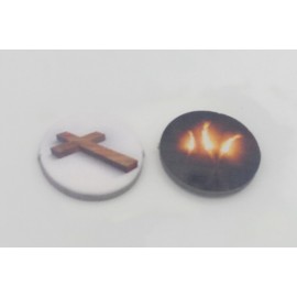 Unrest marker with torches