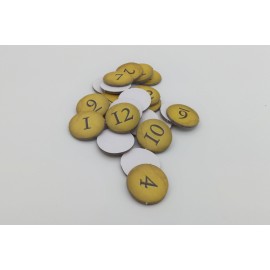Number tokens (set for CATAN expansion)