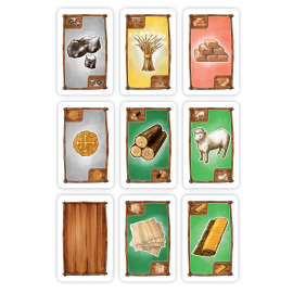 Set of resource cards (suitable for CATAN base game, 3-4 player)