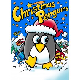 Xmas Penguins (Kerasin-S - hard plaster) - handpainted (GER/ENG)