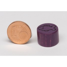 Cylinder 15x10 mm with fish imprint
