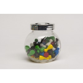 Bonbon glass - with small pawns