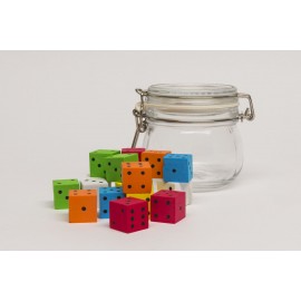 Bonbon glass - with foam dice