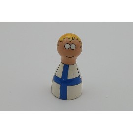 Handpainted pawns - Finn