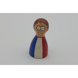 Handpainted pawns - French