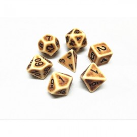 Brown Ancient dice set