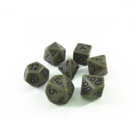 Cyan Ancient dice set