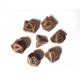 Copper Ancient dice set