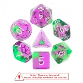 Dice set Violet Evergreen 