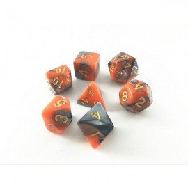 Blend color dice set grey-orange