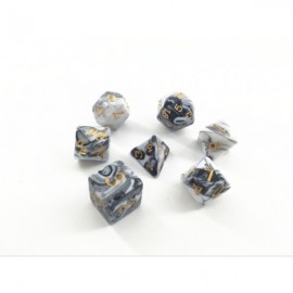 (Opaque white+black) Blend color dice set