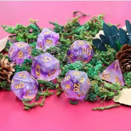 Electric Iris dice set