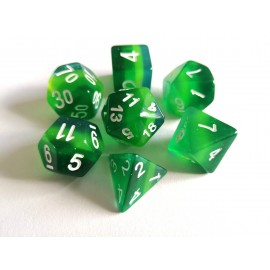 Special dice set 3 Shades of Green