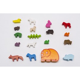 Individual game pieces