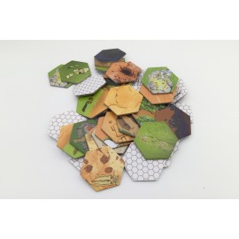 landscape counters hexagonal small