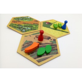 landscape counters hexagonal