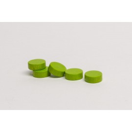 Wooden discs 11x4 mm - bright green