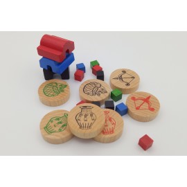 Game pieces from Euphrat & Tigirs