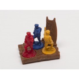 Set raft with scientists, explorers