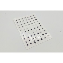 Transparent labels 6 mm