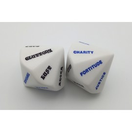 14-sided dice7 virtues 7 sins 35 mm