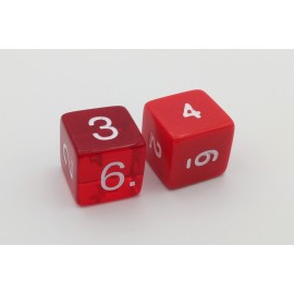 6-sided dice (numbers)
