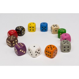 wooden dice small