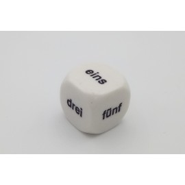 german word numbers dice 1 to 6