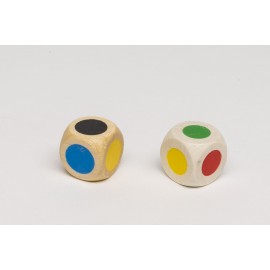 Color dice of width 18 mm