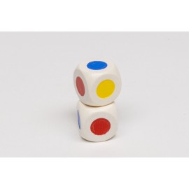 Color dice red blue yellow