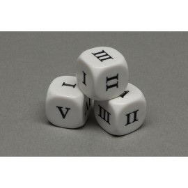 Dice with Roman numbers