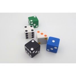 Plastic dice 25 mm (dots)