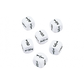 Math dice Fraction dice type 3