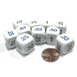 Math dice decimal
