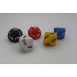 Math dice decimal 10-sided