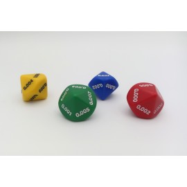 Math dice decimal 10-sided