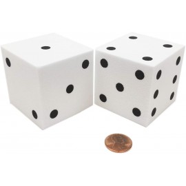 Foam dice 50mm with dots square