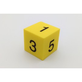Foam dice numbers