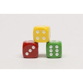 Plastic dice rounded 18 mm
