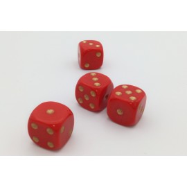 Plastic dice rounded 15 mm