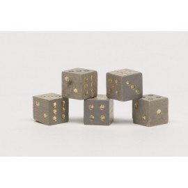 Miniature dice grey