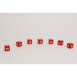 Number dice red