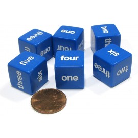 6-sided dice words english