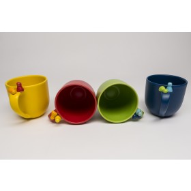 Cup with handle and pawn