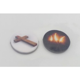 Unrest marker with torches
